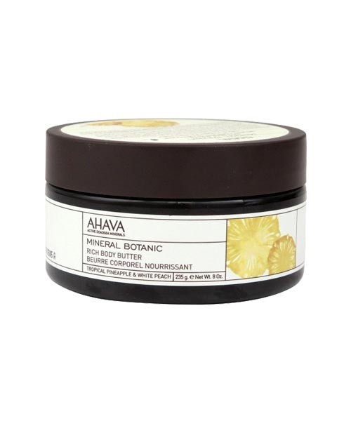 AHAVA Botanic Rich Body Butter – Tropical Pineapple & White Peach 